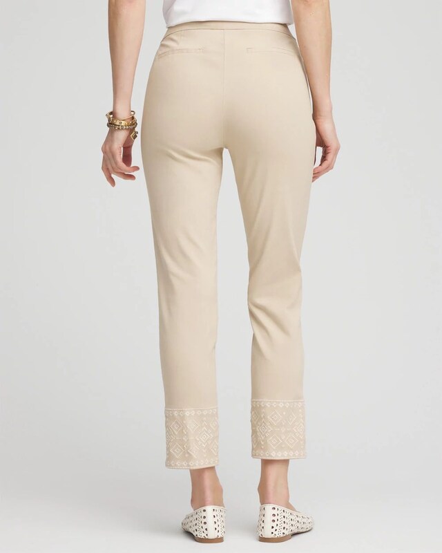 Brigitte Embroidered  Ankle Pants - image 3